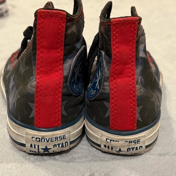 Converse Blue and Black with stars High-Top Sneakers - Picture 4 of 6